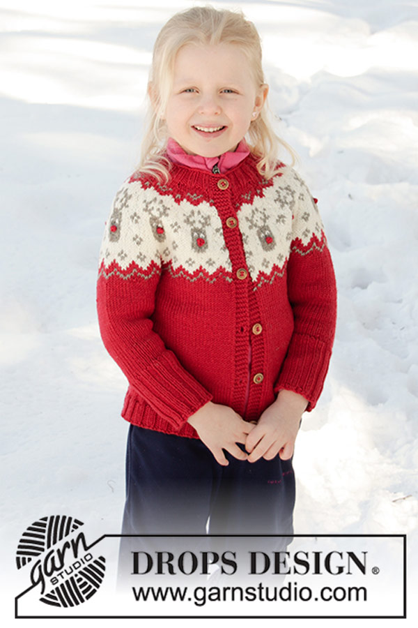 32-9 Little Red Nose cardigan