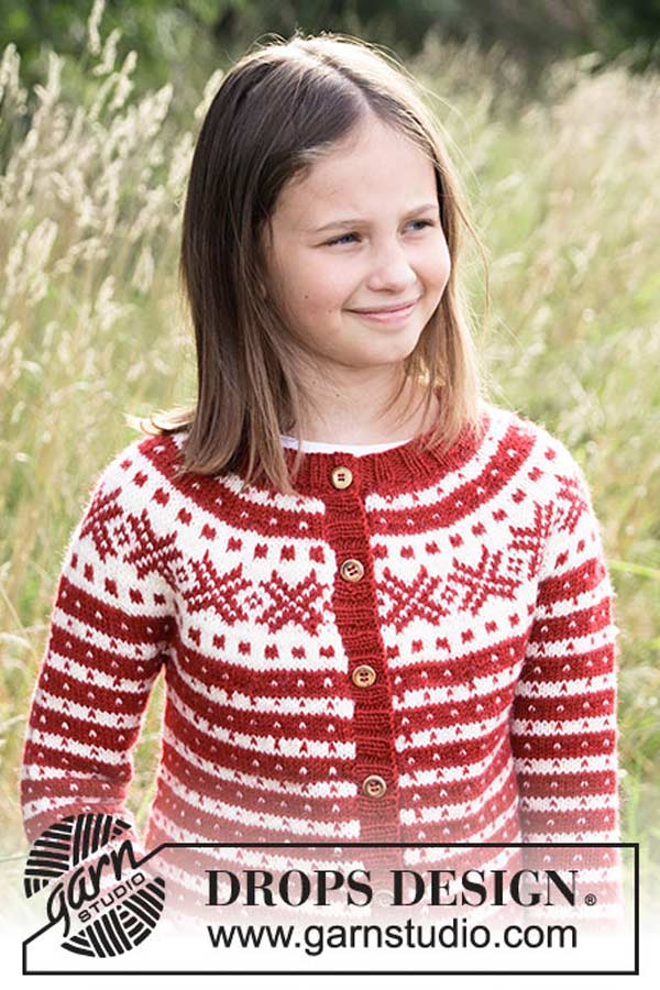34-31 Candy Cane Lane Kids cardigan