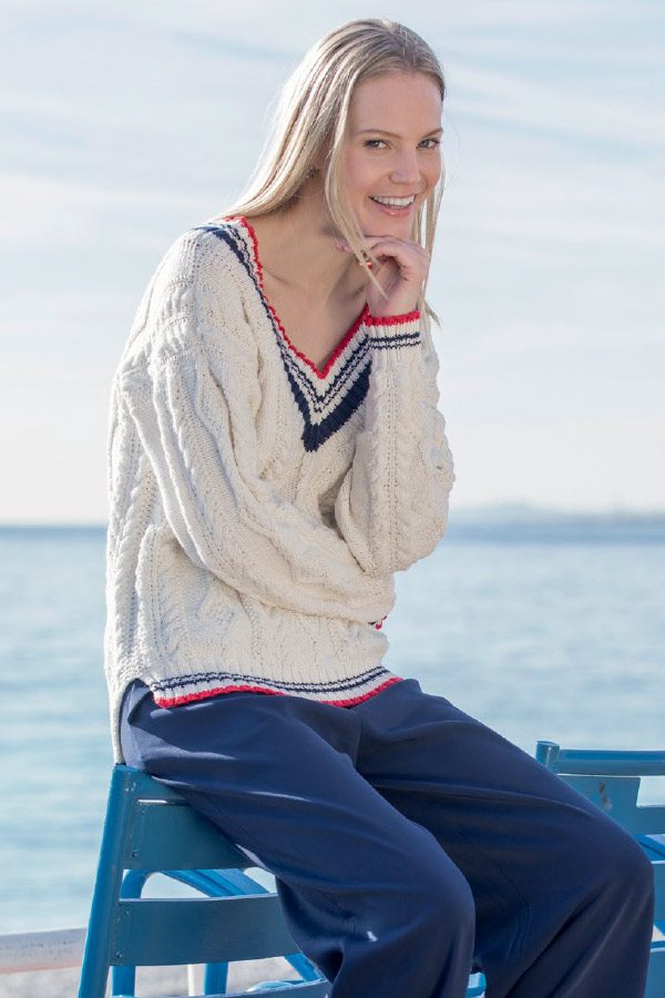 380-02 Charlotte Sweater Hvid