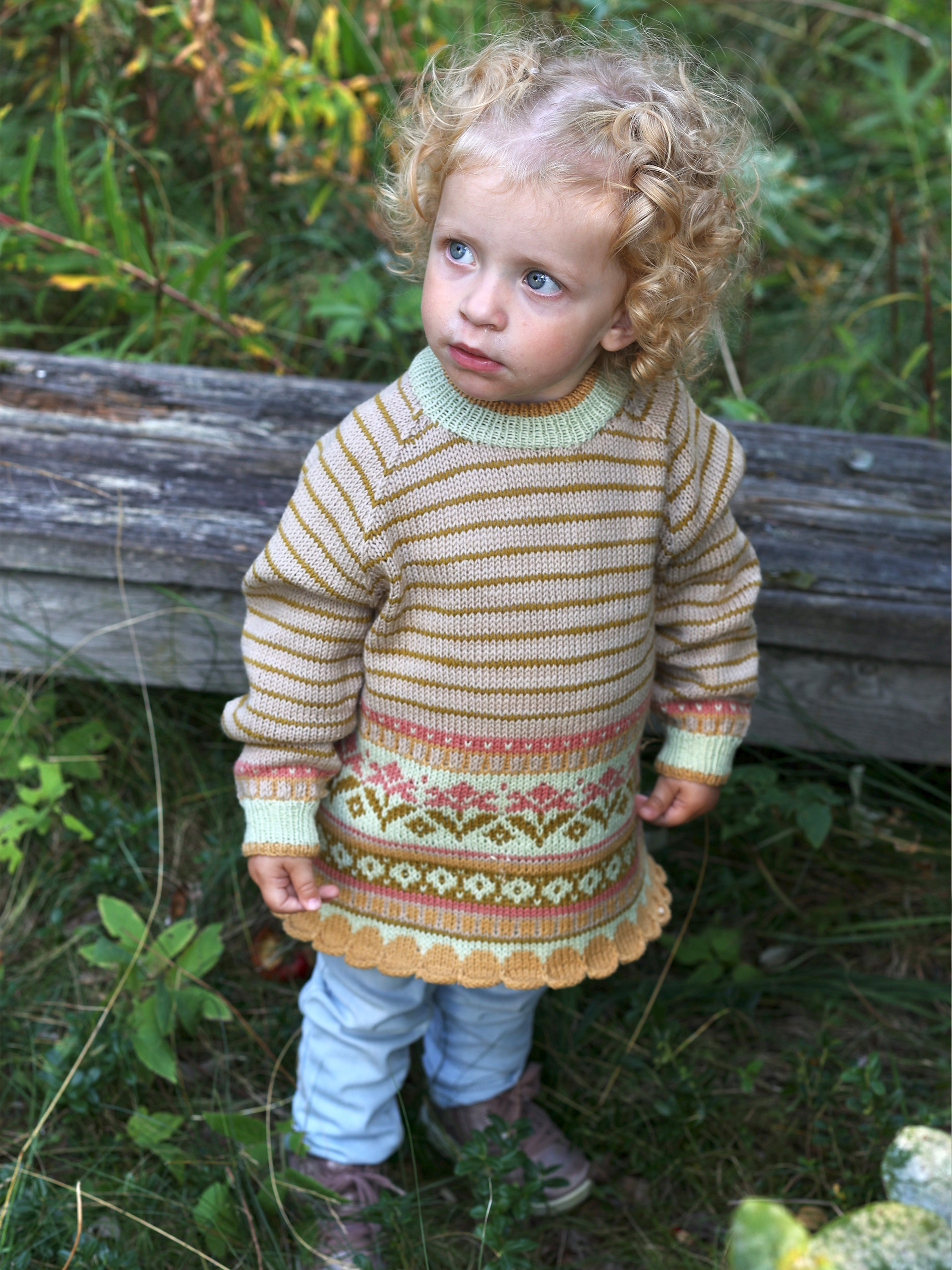 SORIA børnebluse beige/honning