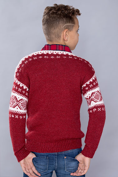 400-04 Cortina kids sweater rød