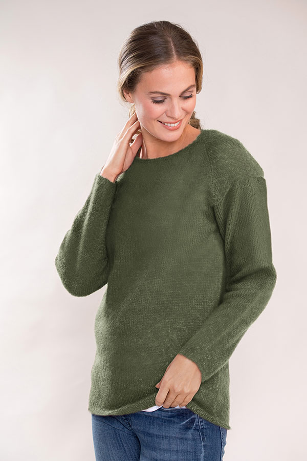 400-20 Twinkle sweater armygrøn