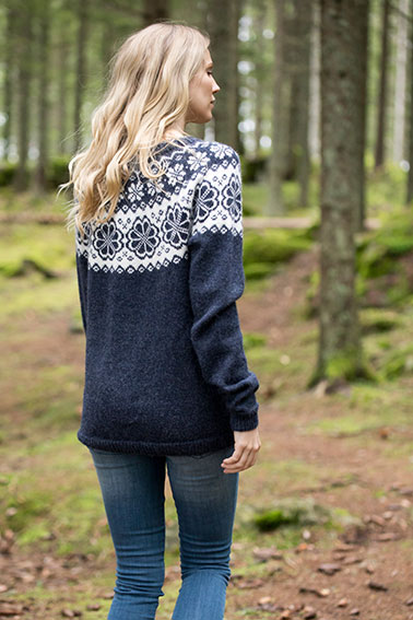 406-01 Q-symre kofte indigo