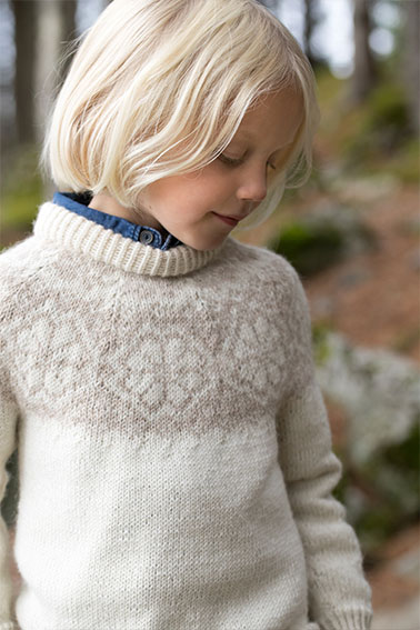 406-12 Q-symre kids sweater natur