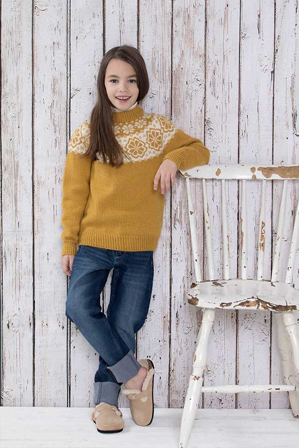409-01 Q-Symre kids sweater majsgul