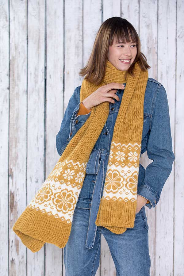 409-09 Q-Symre skjerf majsgul