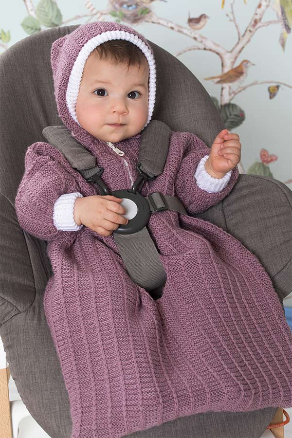 414-06 Edvin kørepose gammelrosa