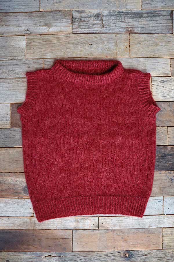 421-02 Christin vest junior hvit