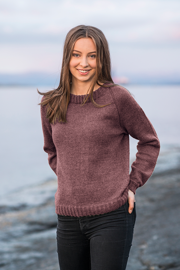 435-03 Kenna sweater lilla gul