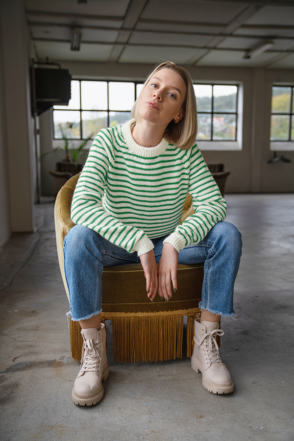 435-25d Noori genser skarp grønn