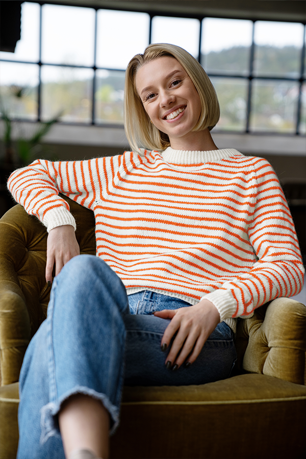 435-25e Noori genser oransje