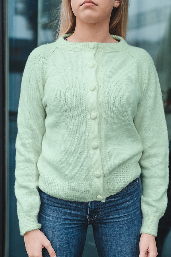 446-08g Salomè cardigan mintgrønn