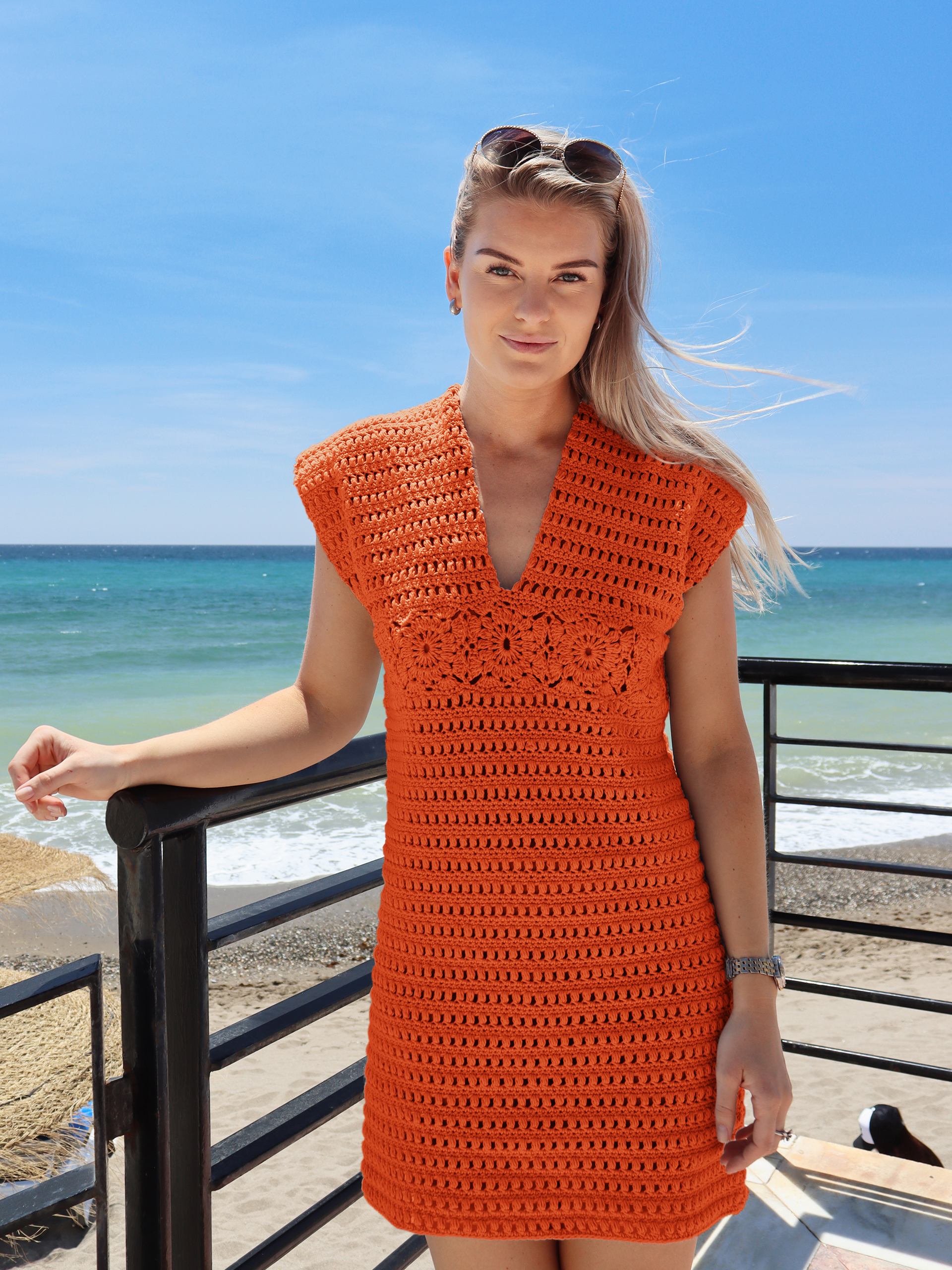 452-10H baia strandkjole oransje