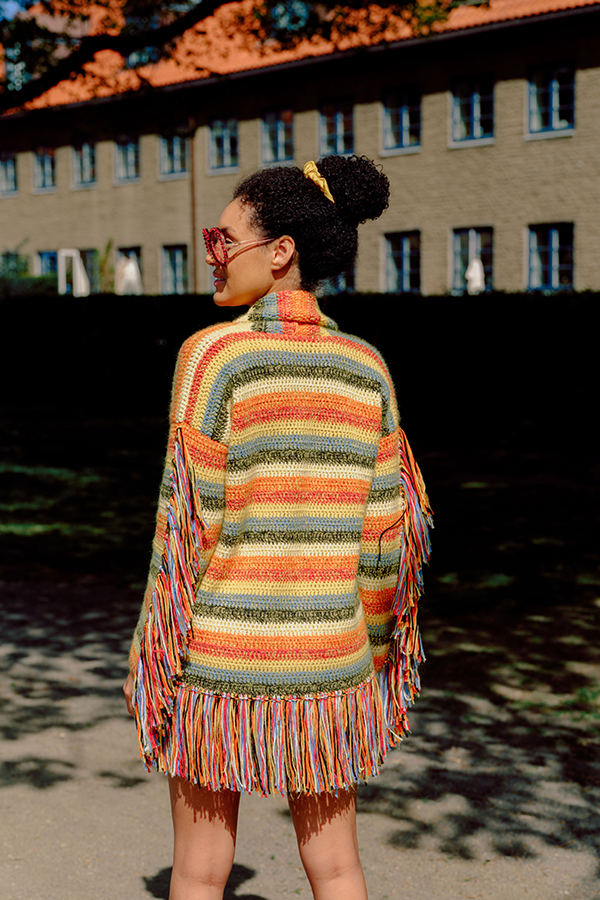 453-09 Heklet festival jakke