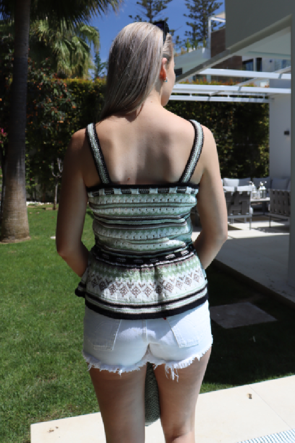 413-06 Eve singlet petrol