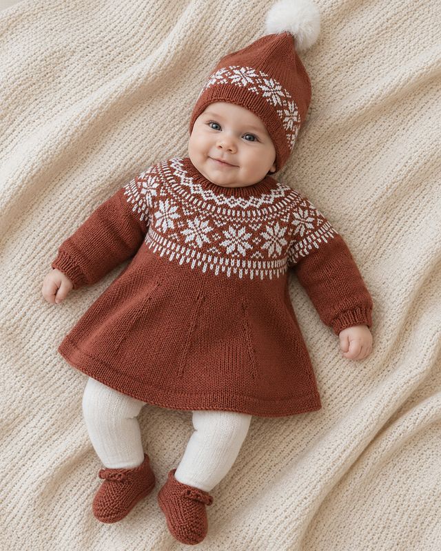 621MS-29a Chunky Selbu Kjole (Merinor)