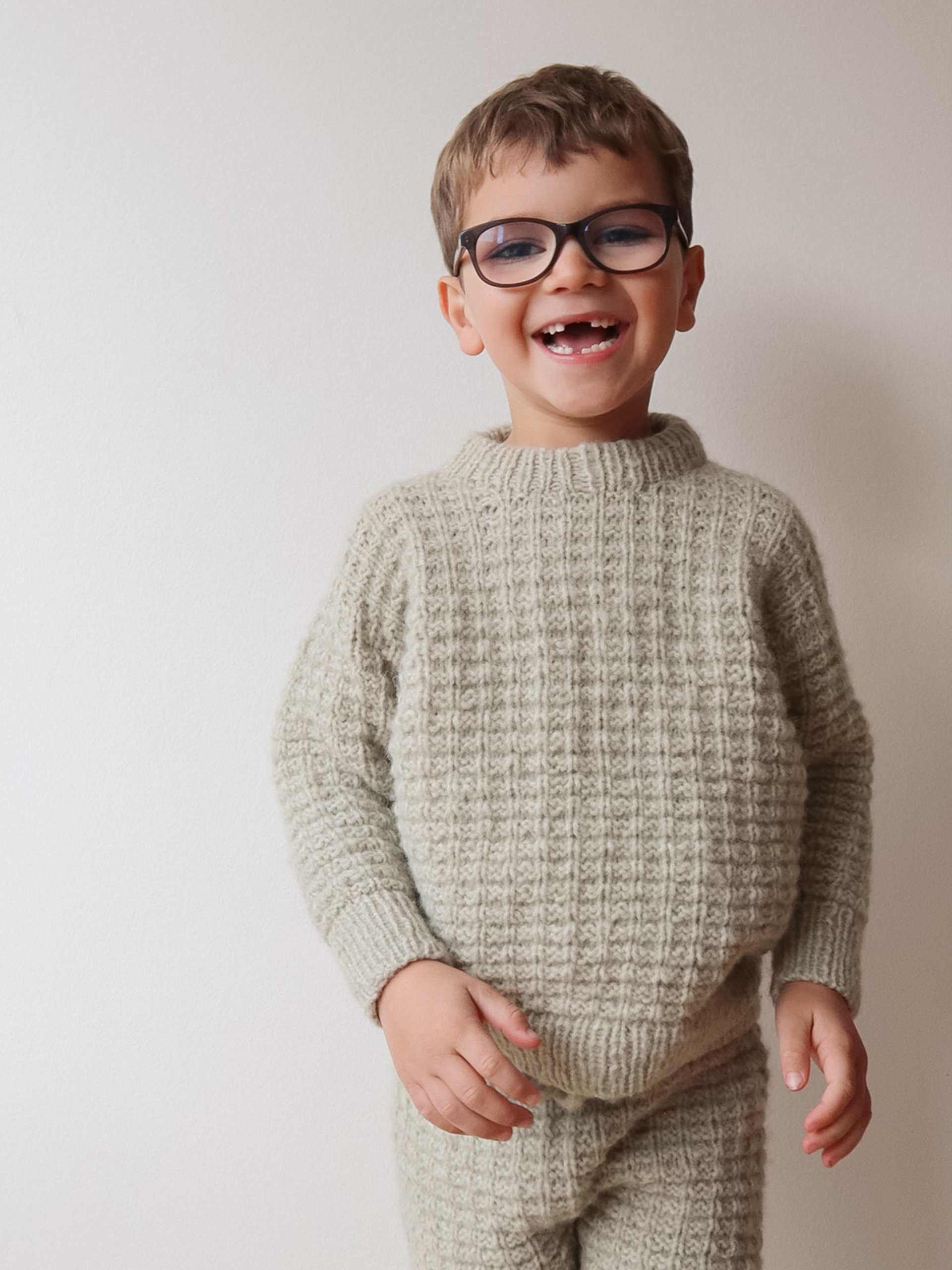 Fluffy genser pistachio