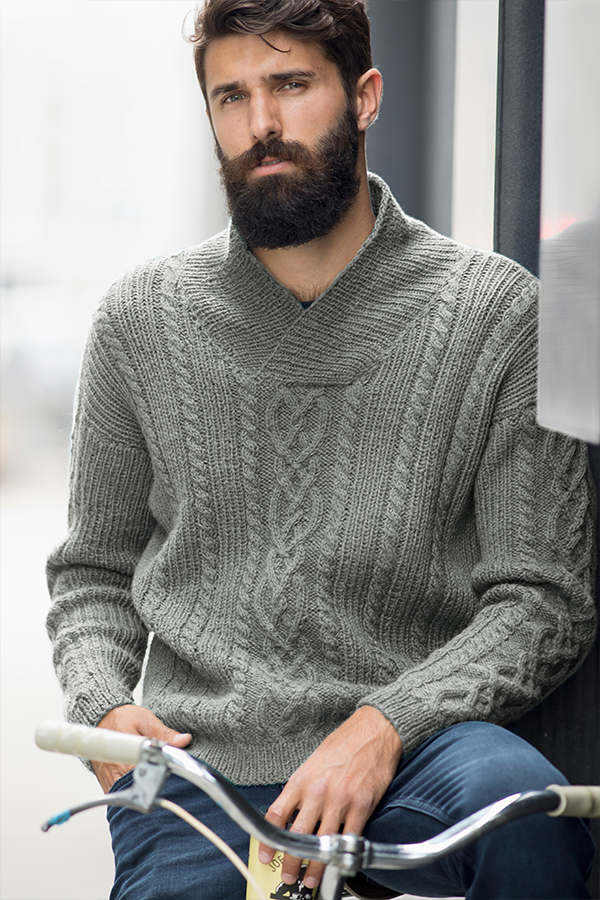 52-03b William sweater grå