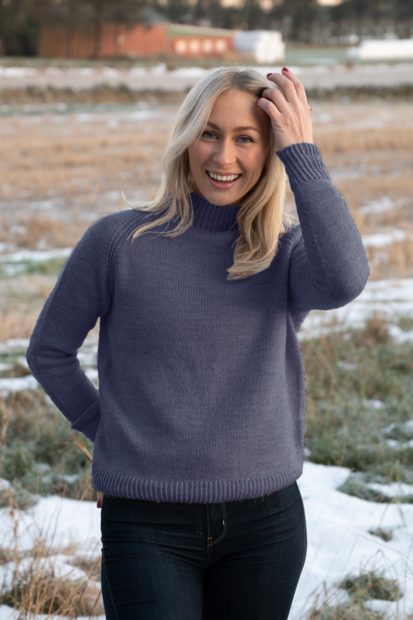 LARA trøje gråblå