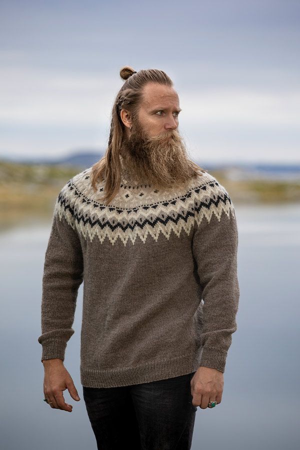 2127-6a Kraft genser Grå