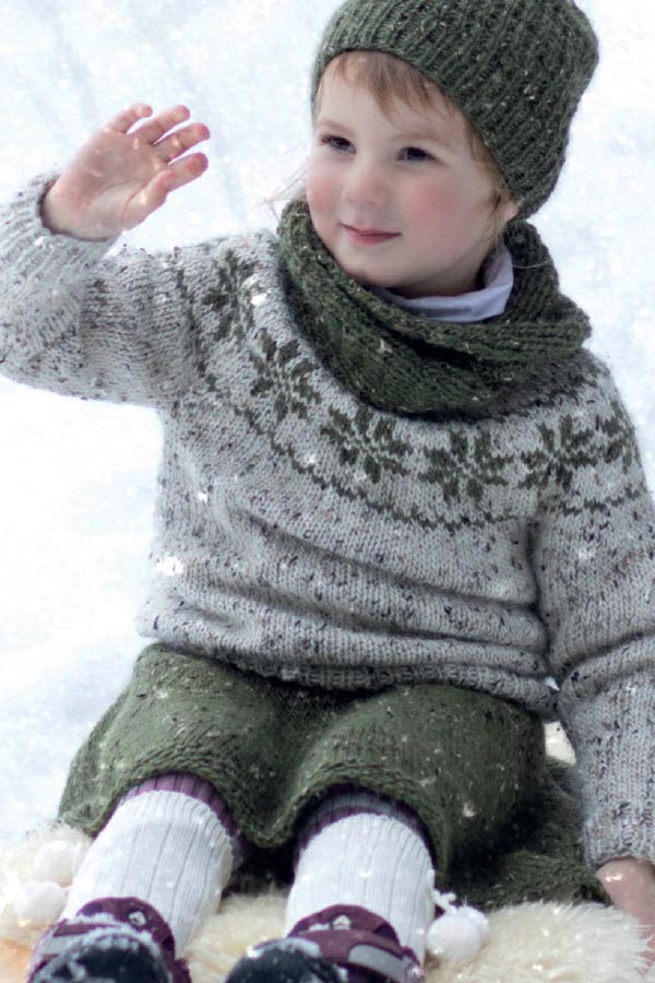 73-07 Stjerne sweater børn natur