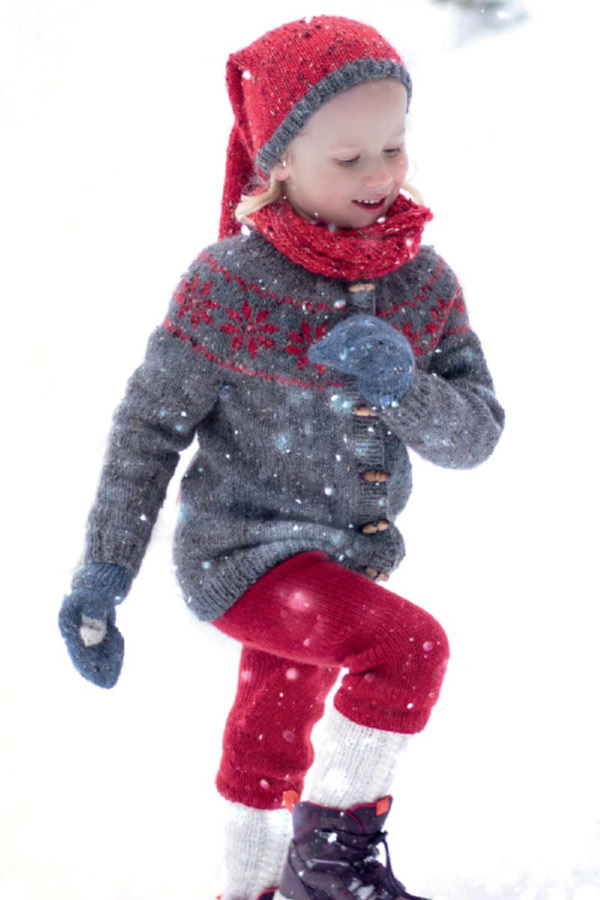 73-14 Stjernejakke børn mørk grå