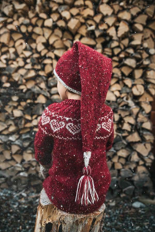 73-17 Romjulsdress med hjerter