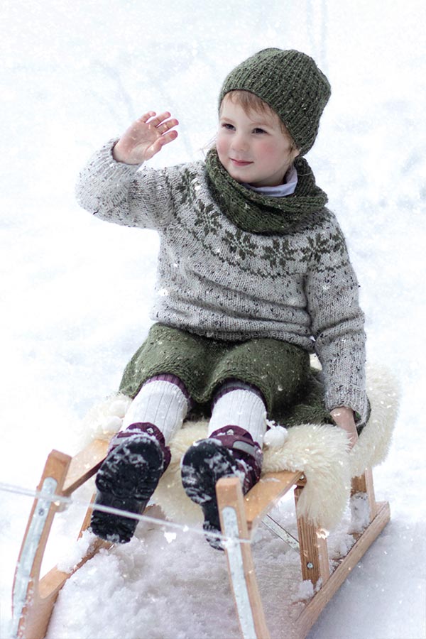 73-30 Nederdel børn oliven