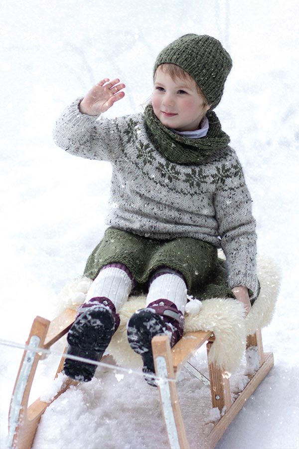 73-30 Nederdel børn oliven