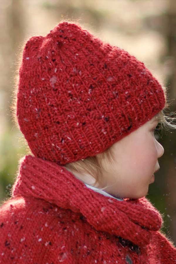 73-59 Smånisse lue snurrehals rød