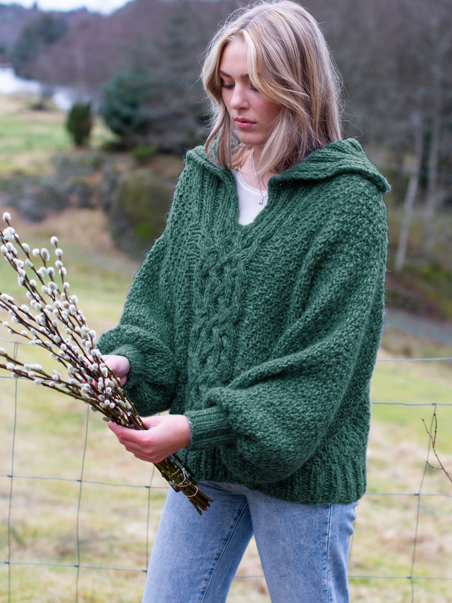 ØYA bluse jade grøn