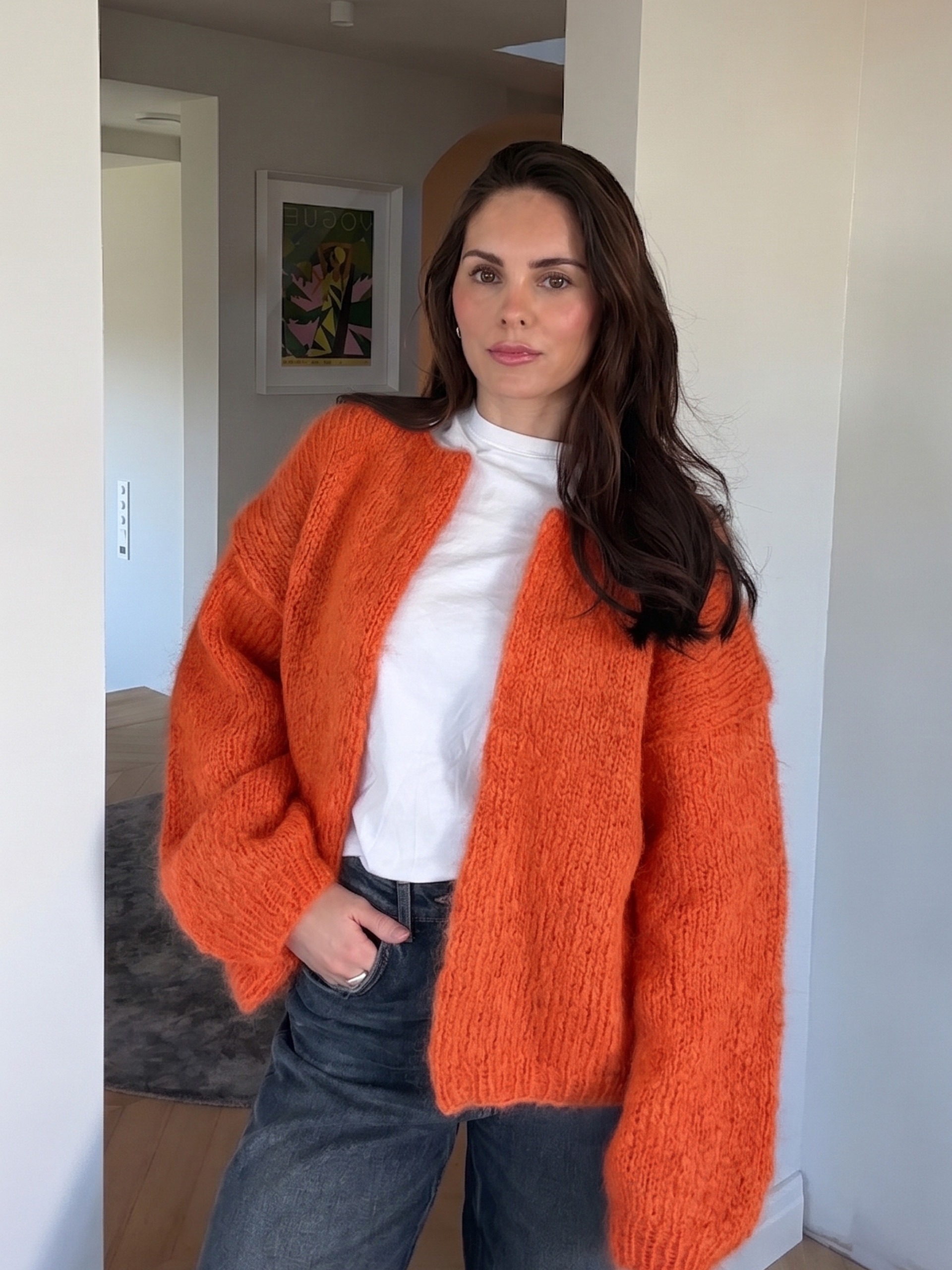 ADA cardigan oransje