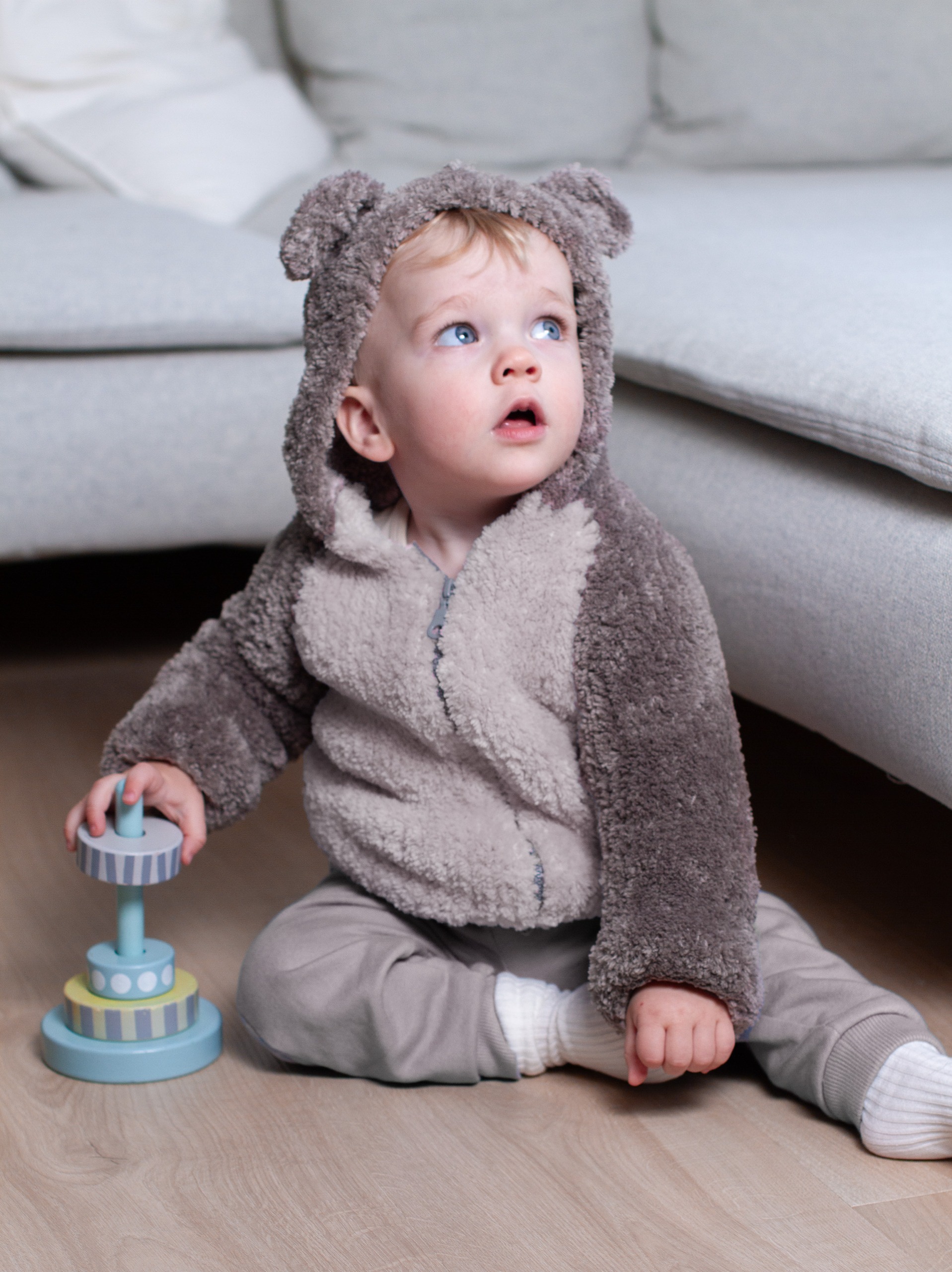 24024-F Bamse jakke natur