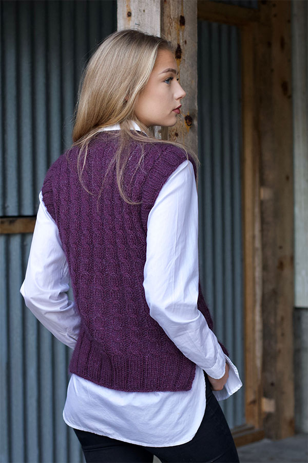 KARA slipover plomme