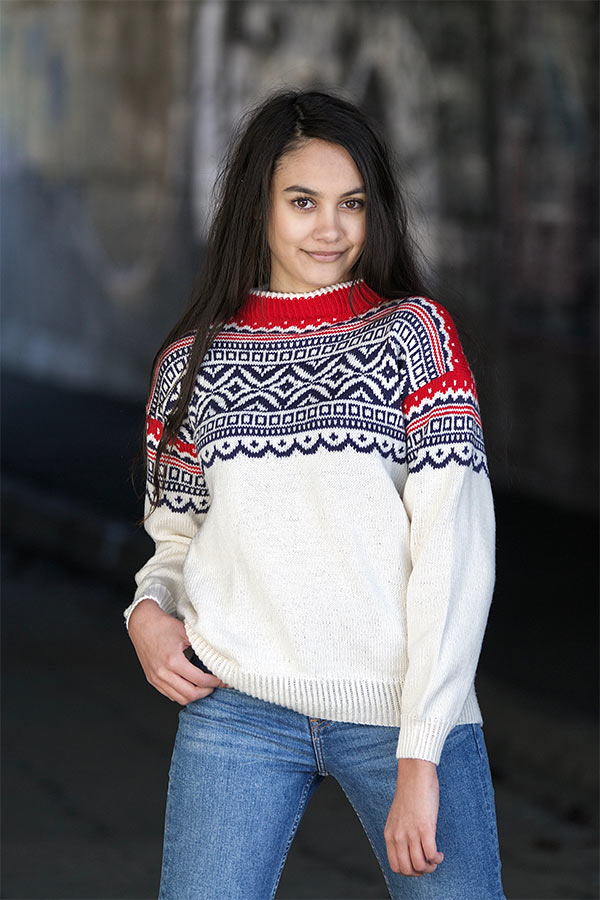 HEDVIG Hvid - Marine