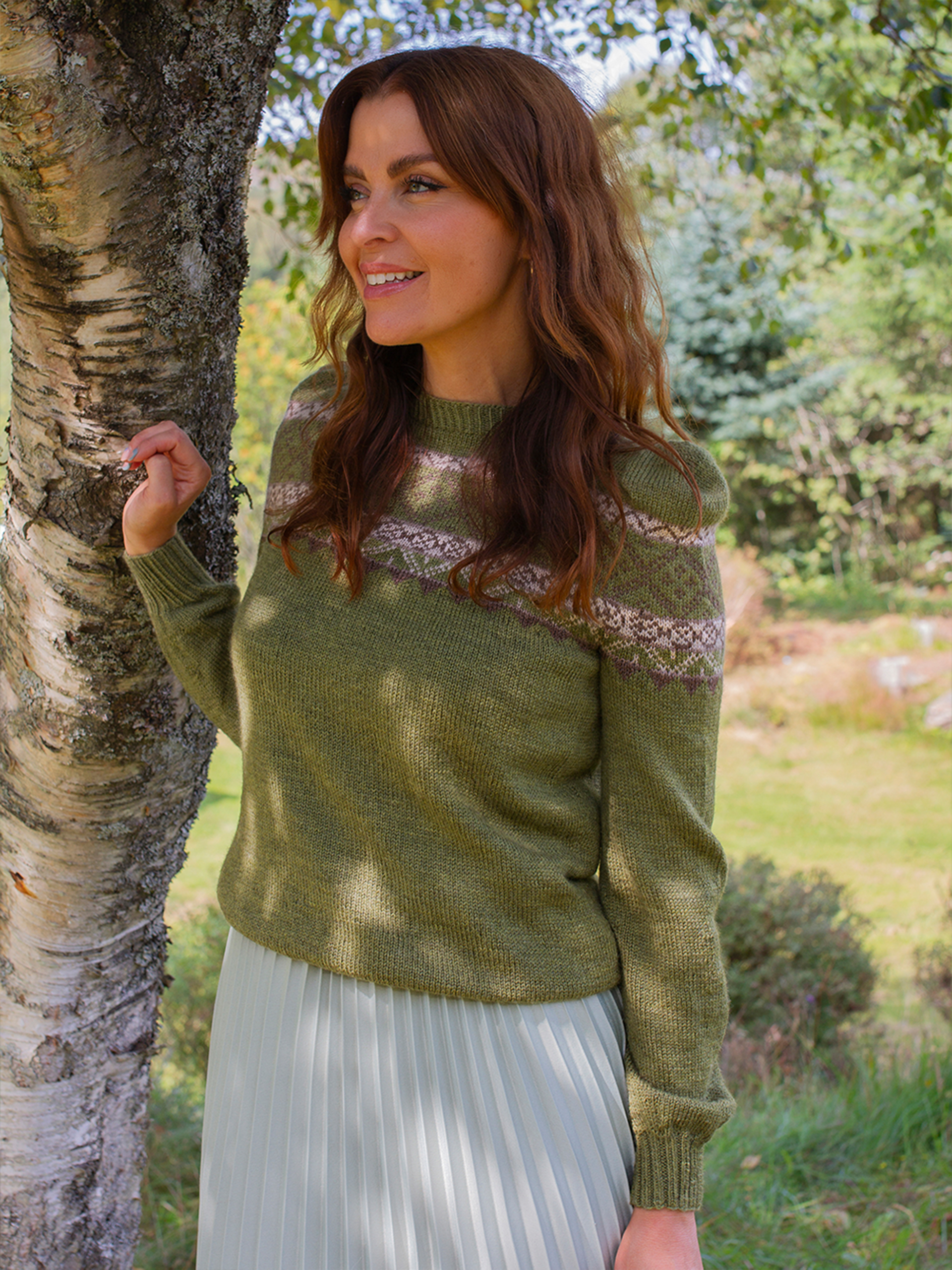 BIRGIT sweater oliven