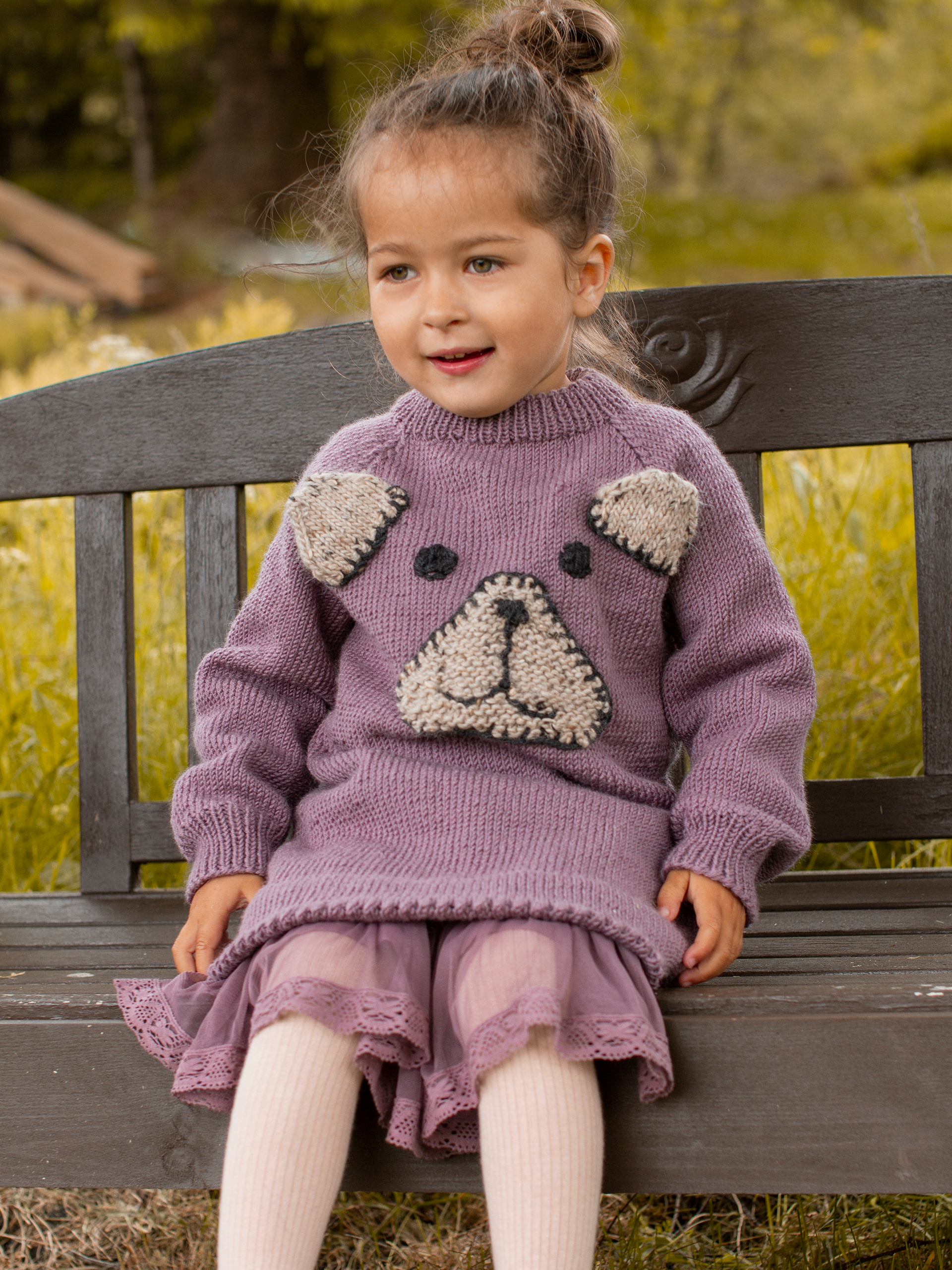 BJØRNHILD tunika dus grålilla