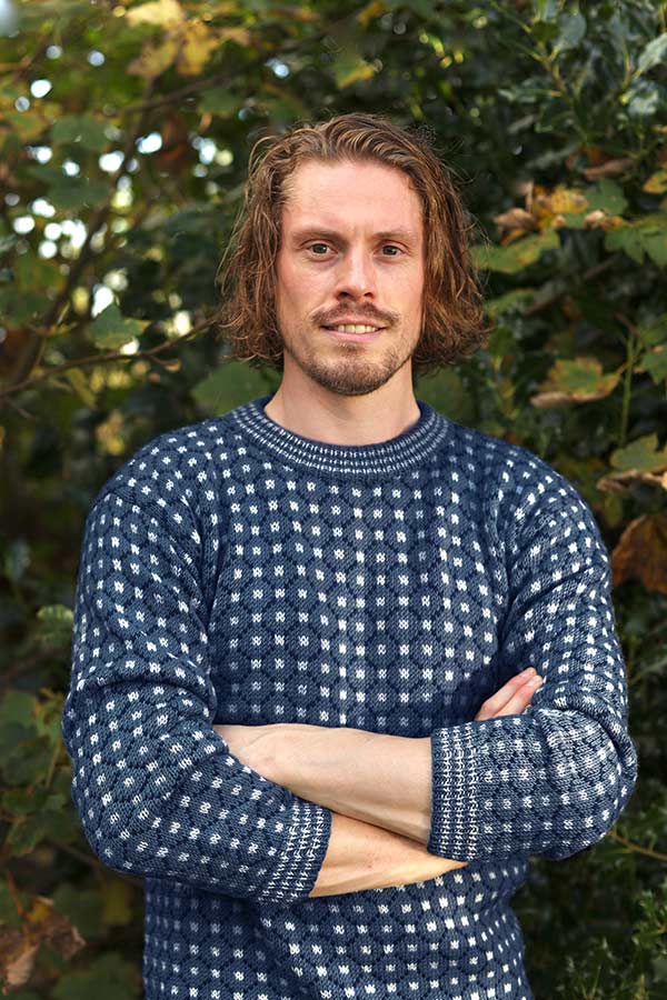 EDDA mørk gråblå herre