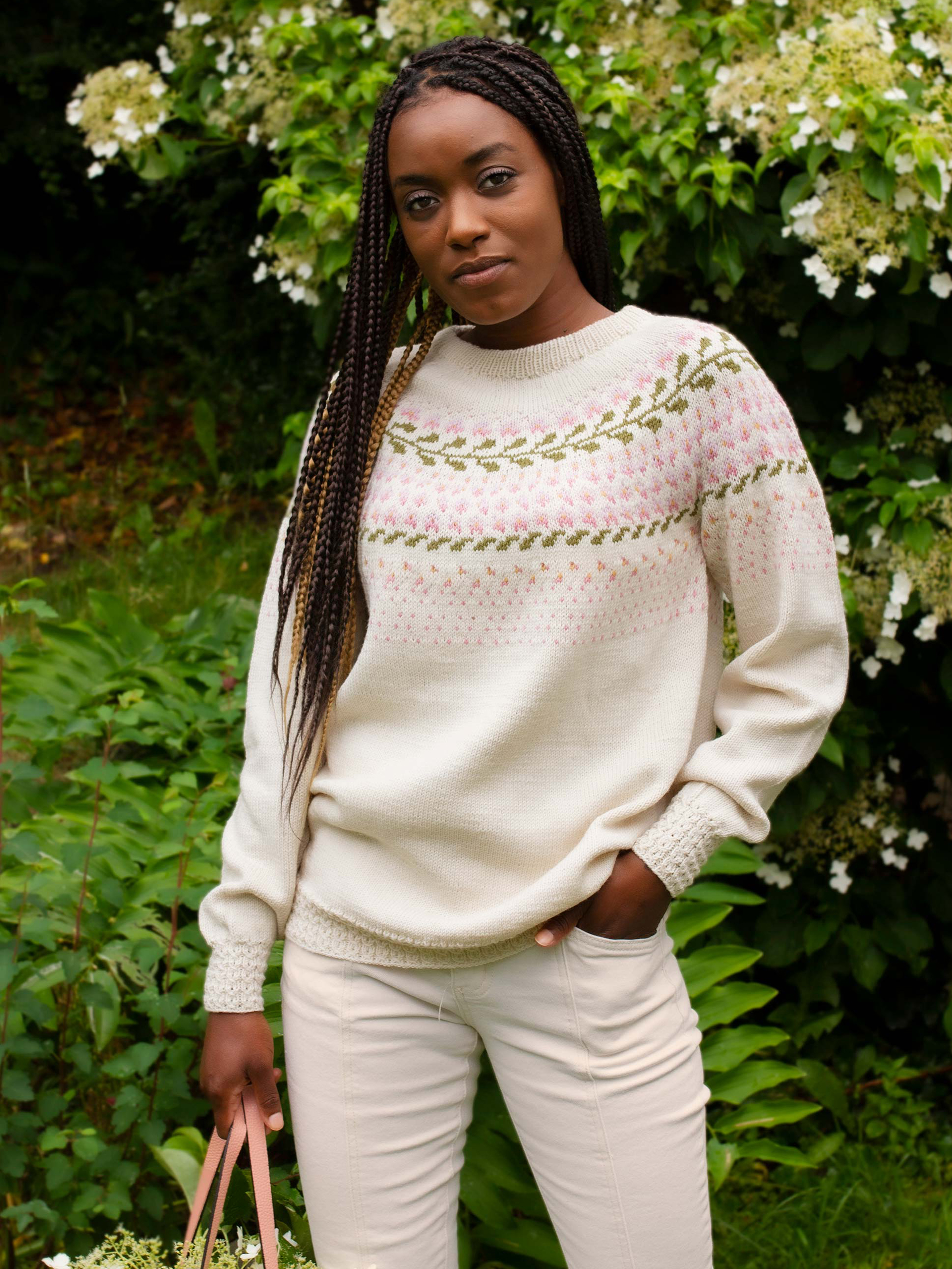 BLOMSTRING bluse kitt/pink