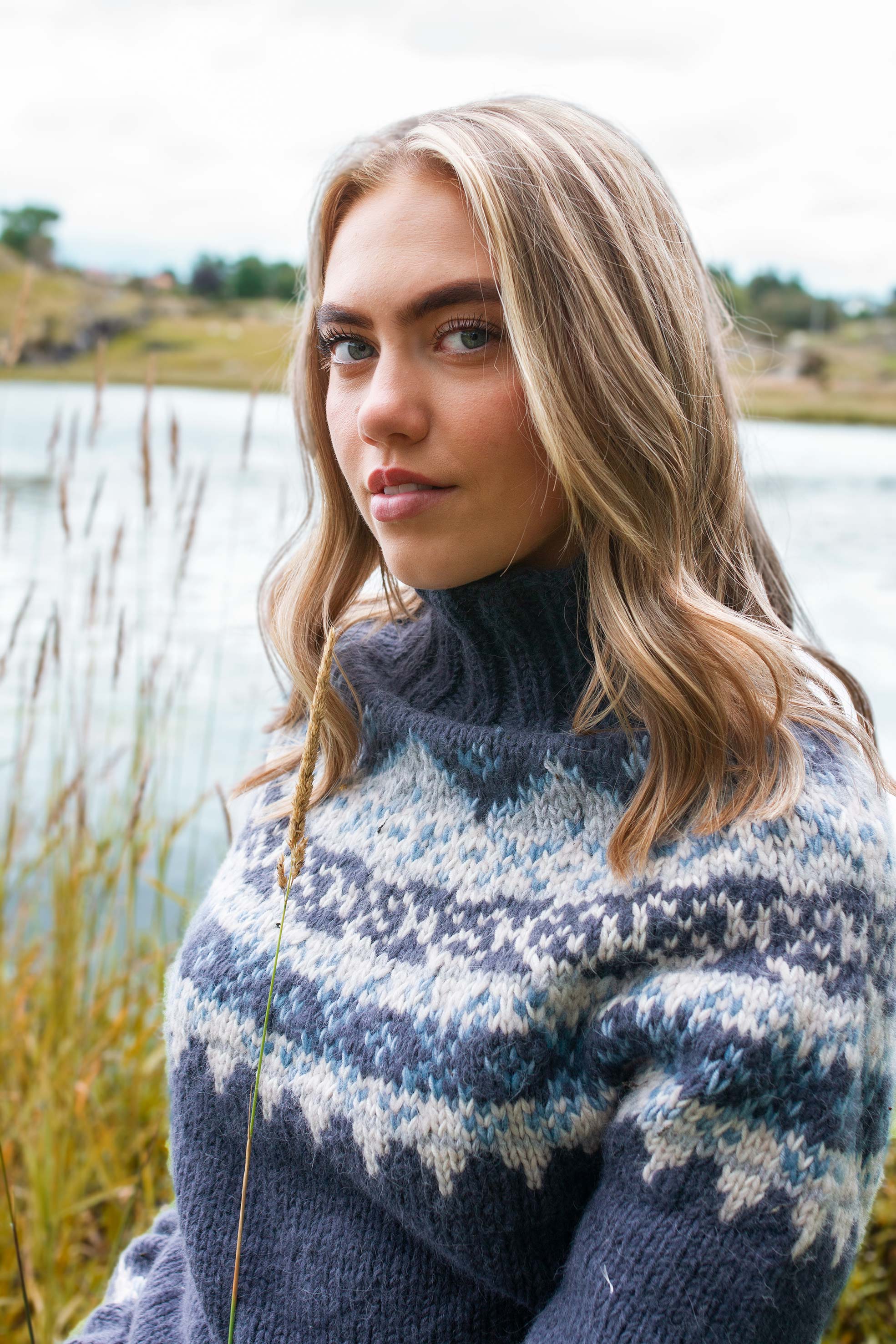 Bremnes damesweater denim