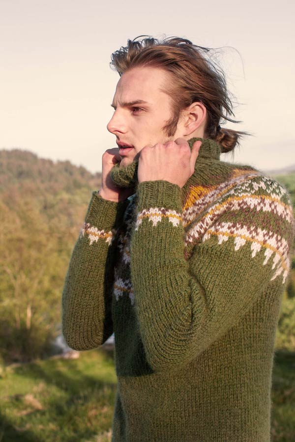 Bremnes herresweater grøn