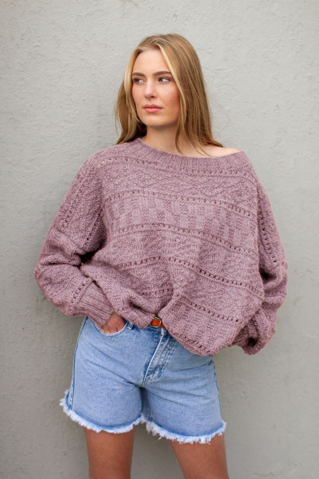 BROOKE genser lys grå-lilla