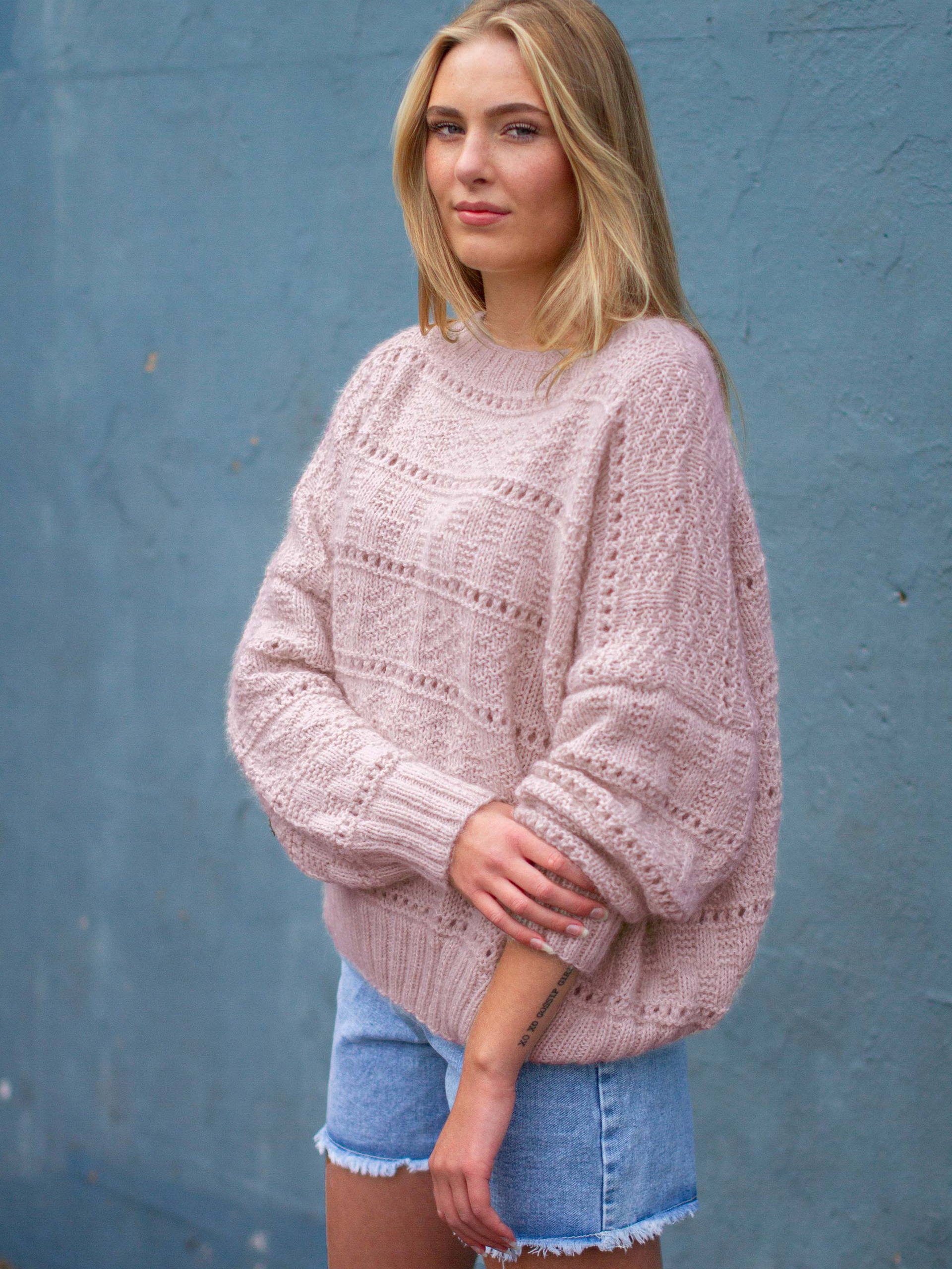 BROOKE sweater pudderpink