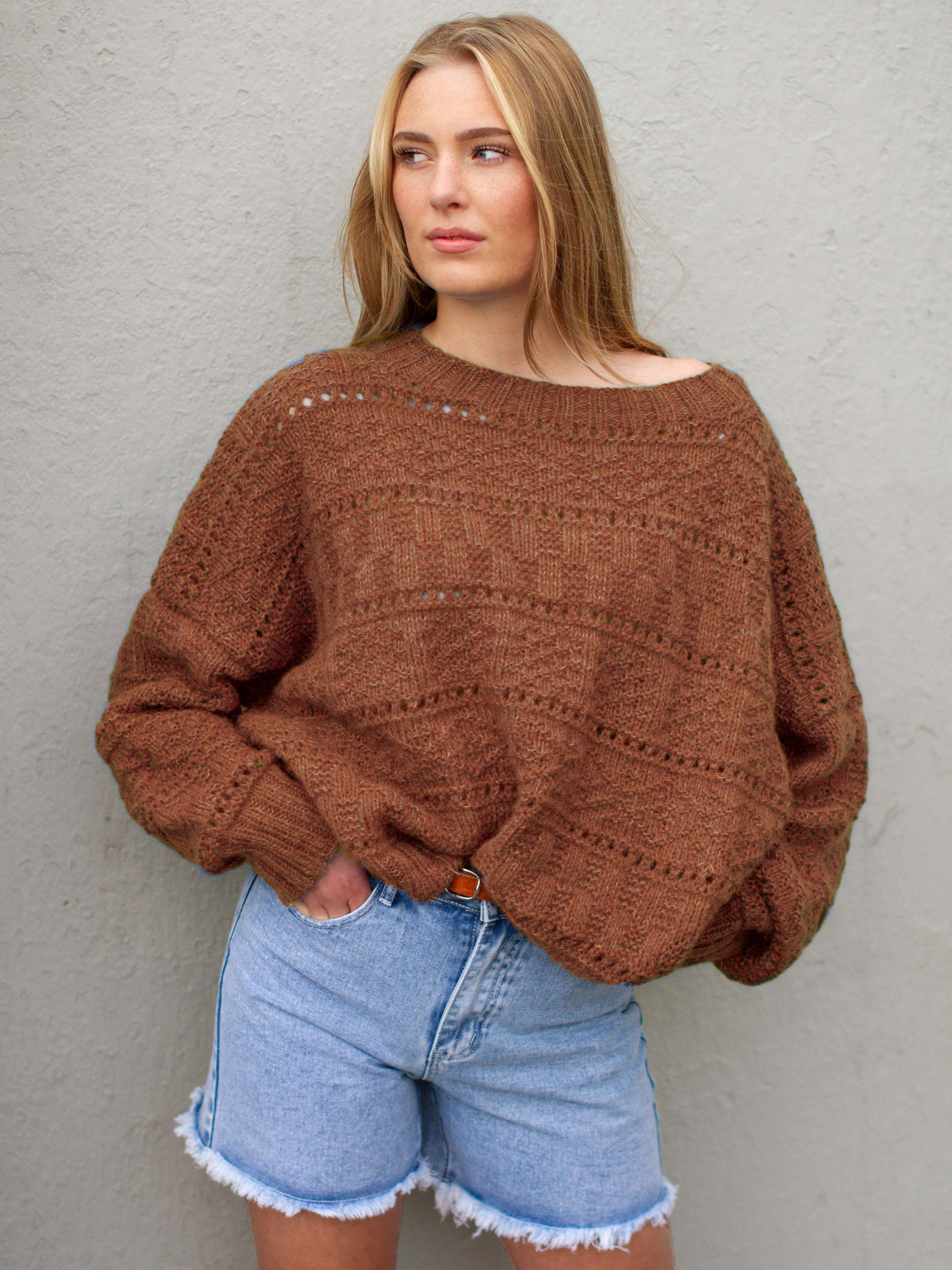 BROOKE sweater rustbrun
