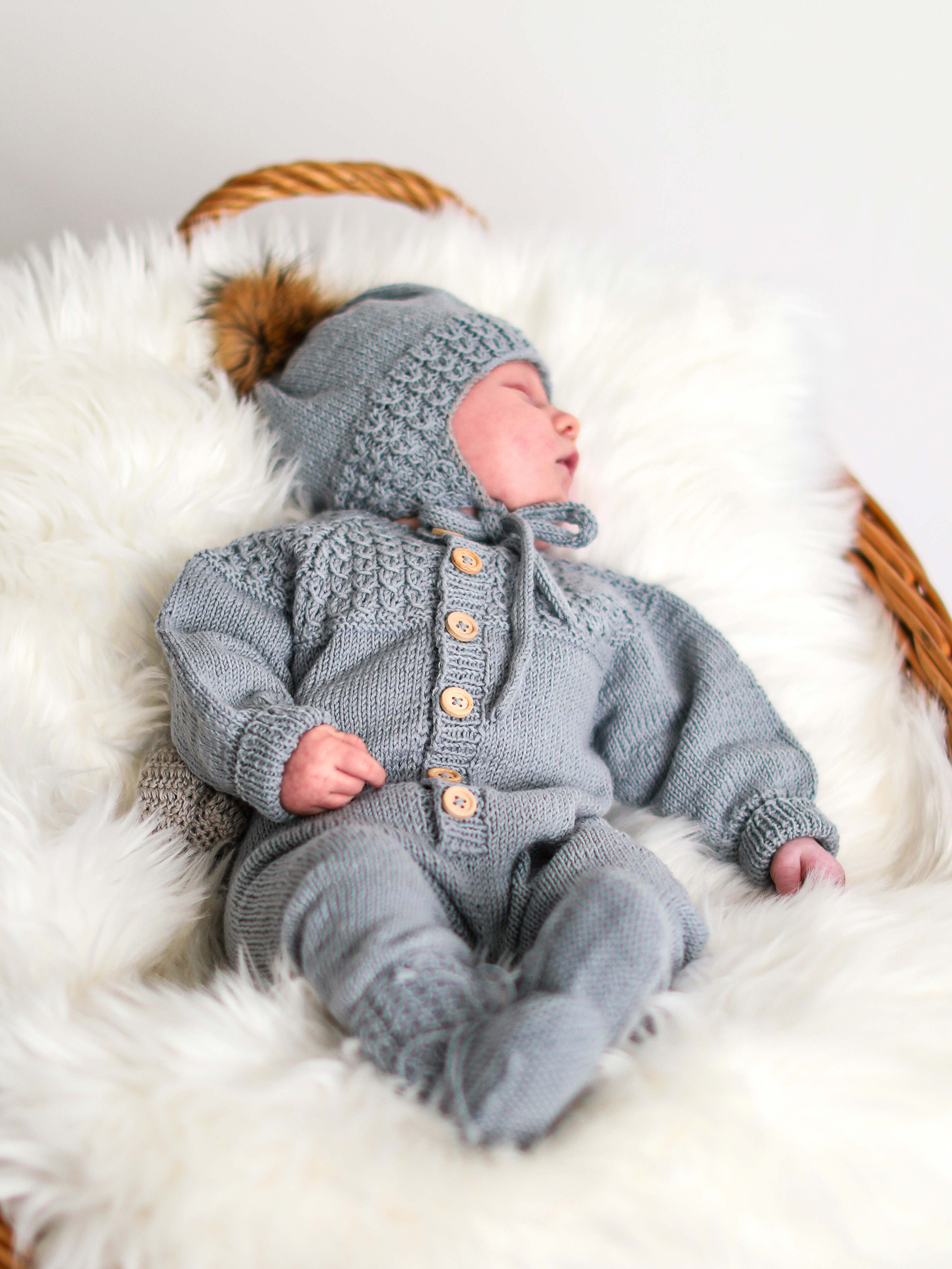 Bysse heldragt lys blågrå