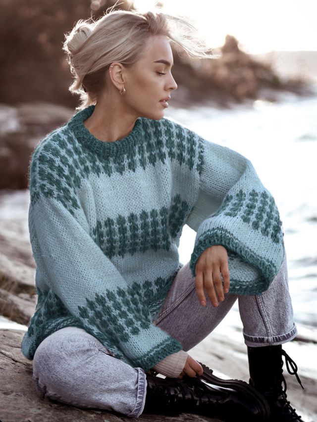 CHARLIE SAGA sweater petrol