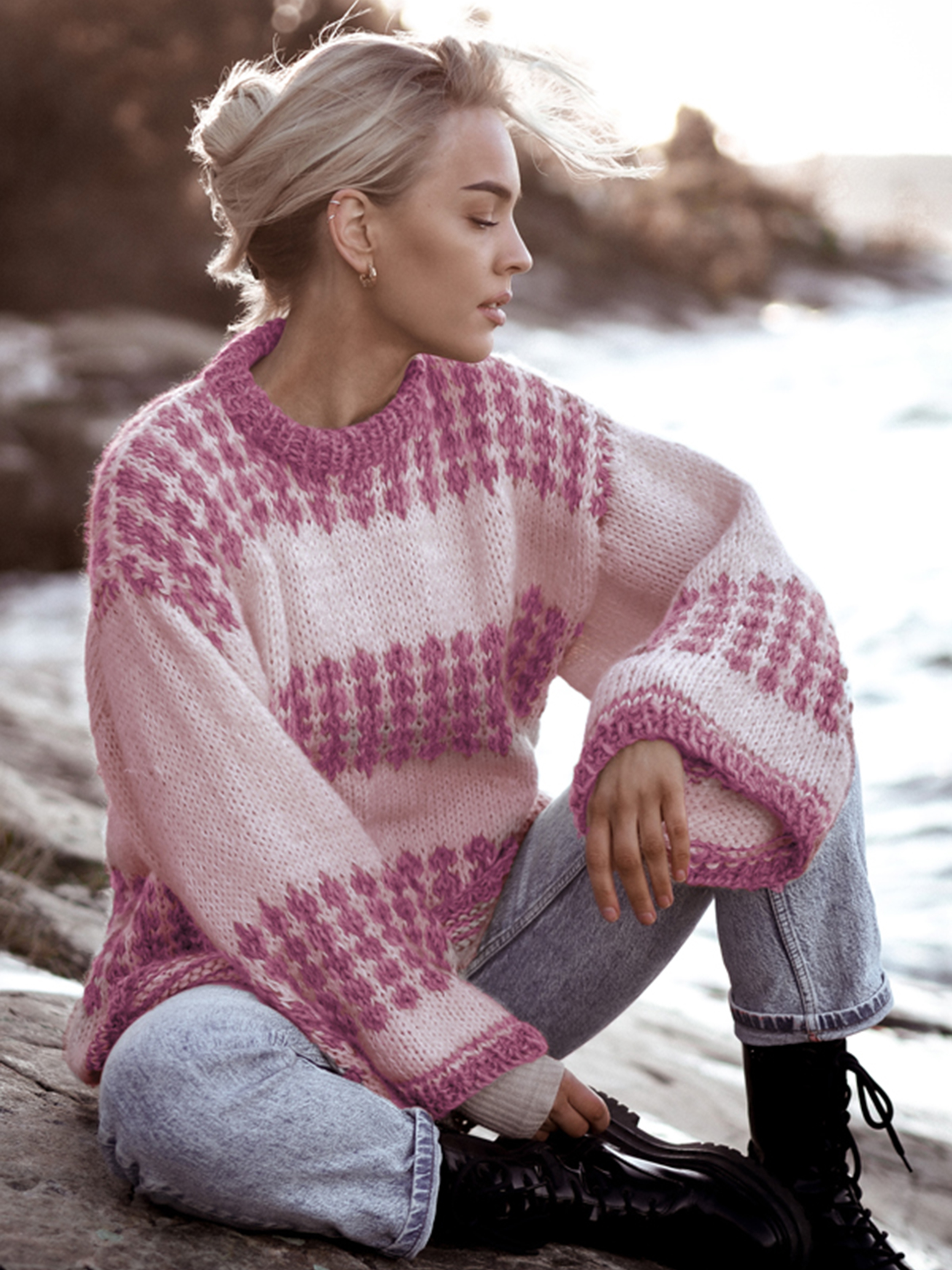 CHARLIE SAGA sweater rosa