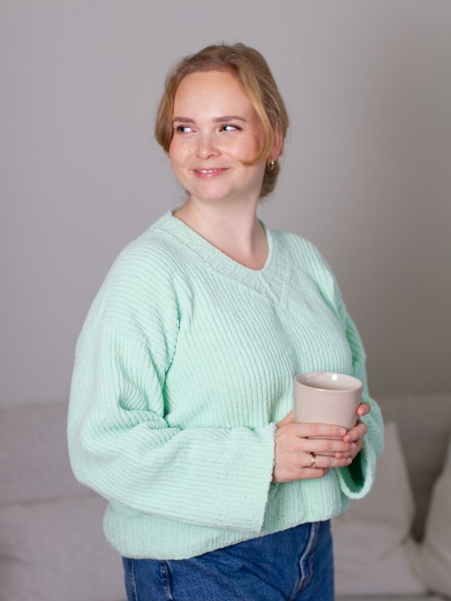 24024-D Chill genser - Mint