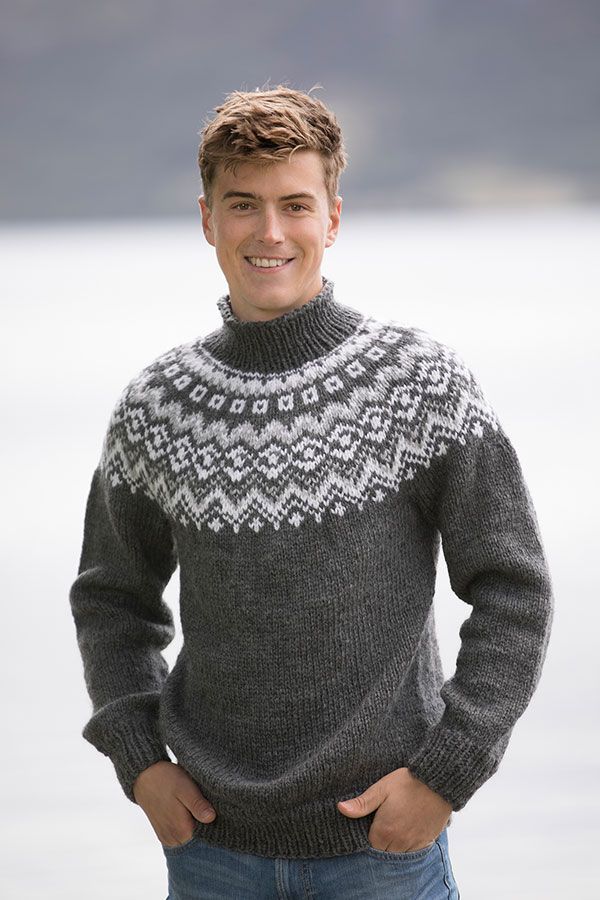 2101-1 Stølen sweater herre - Garnius - Garnius.dk