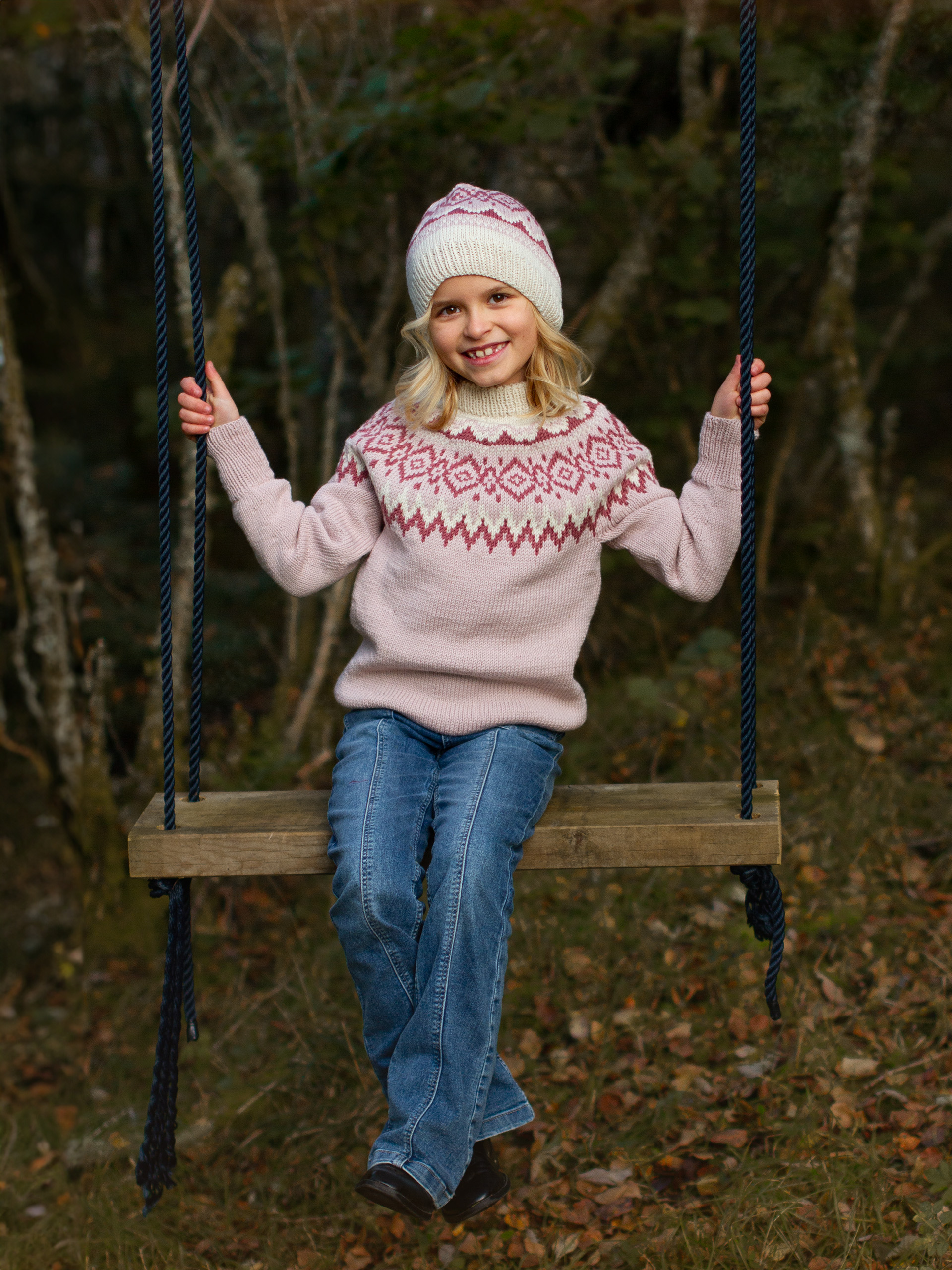 DRIV genser & hue pudderrosa